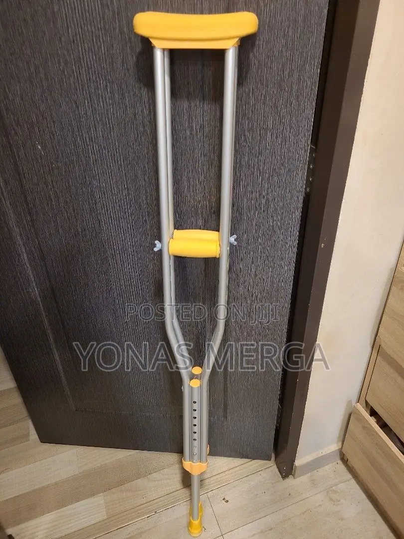 Crutches Individual Maintain Balance Stability While Walking