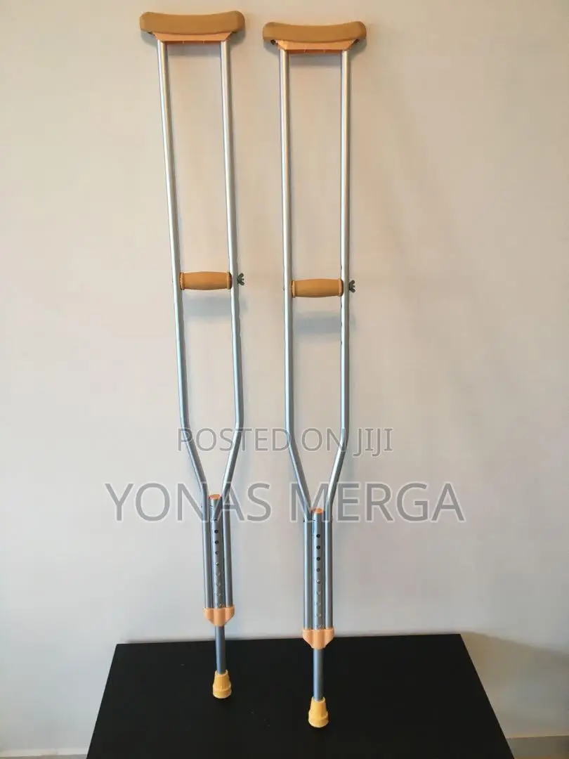 Aluminum Crutches for Walking, Crutches for Travel (Grey)