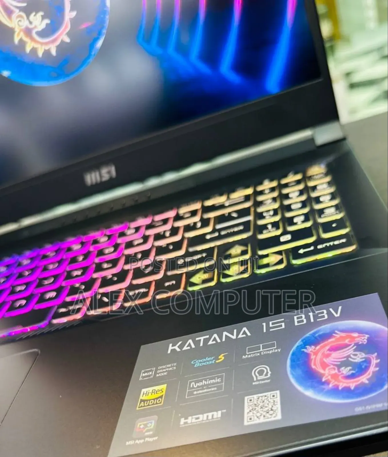 New Laptop MSI Katana 15 16GB Intel Core I7 SSD 512GB