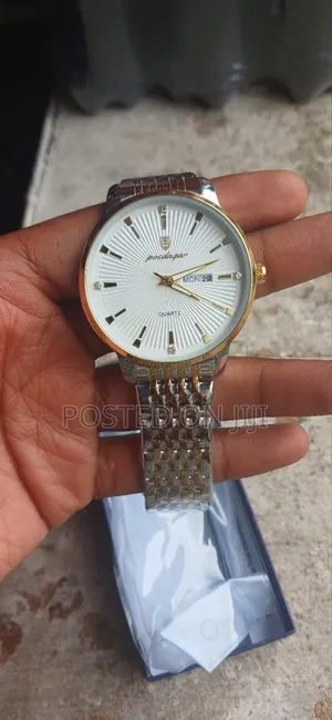 POEDAGAR Luxury Men's Quartz Watch Alert