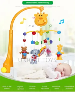 Musical Rotating Bed Bell Mobile Baby Crib Hanging Toy