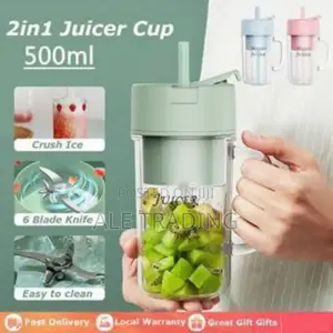 Mini Rechargeable Juicer Cup Straw