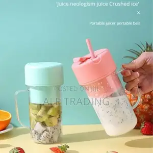 Mini Rechargeable Juicer Cup With Straw