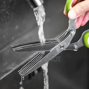 Multipurpose 5 Blade Kitchen Herb Shears Herb Cutter