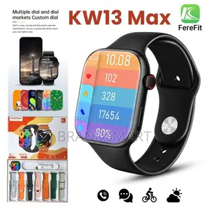 7 ማሰሪያ ያለው KEQIWEAR Germany Series 9 Smart Watch KW13 Max