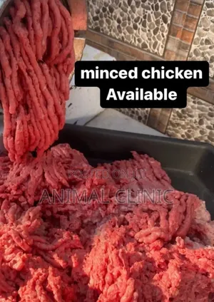 Minced Chicken Available ትኩስ የተፈጨ የዶሮ ስጋ ለዉሻ እና ድመት