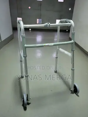 Mowell Mild Steel Height Adjustable Walker for Adult Patient