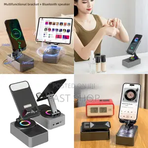Rotating Phone/Tablet Stand Bt Speaker
