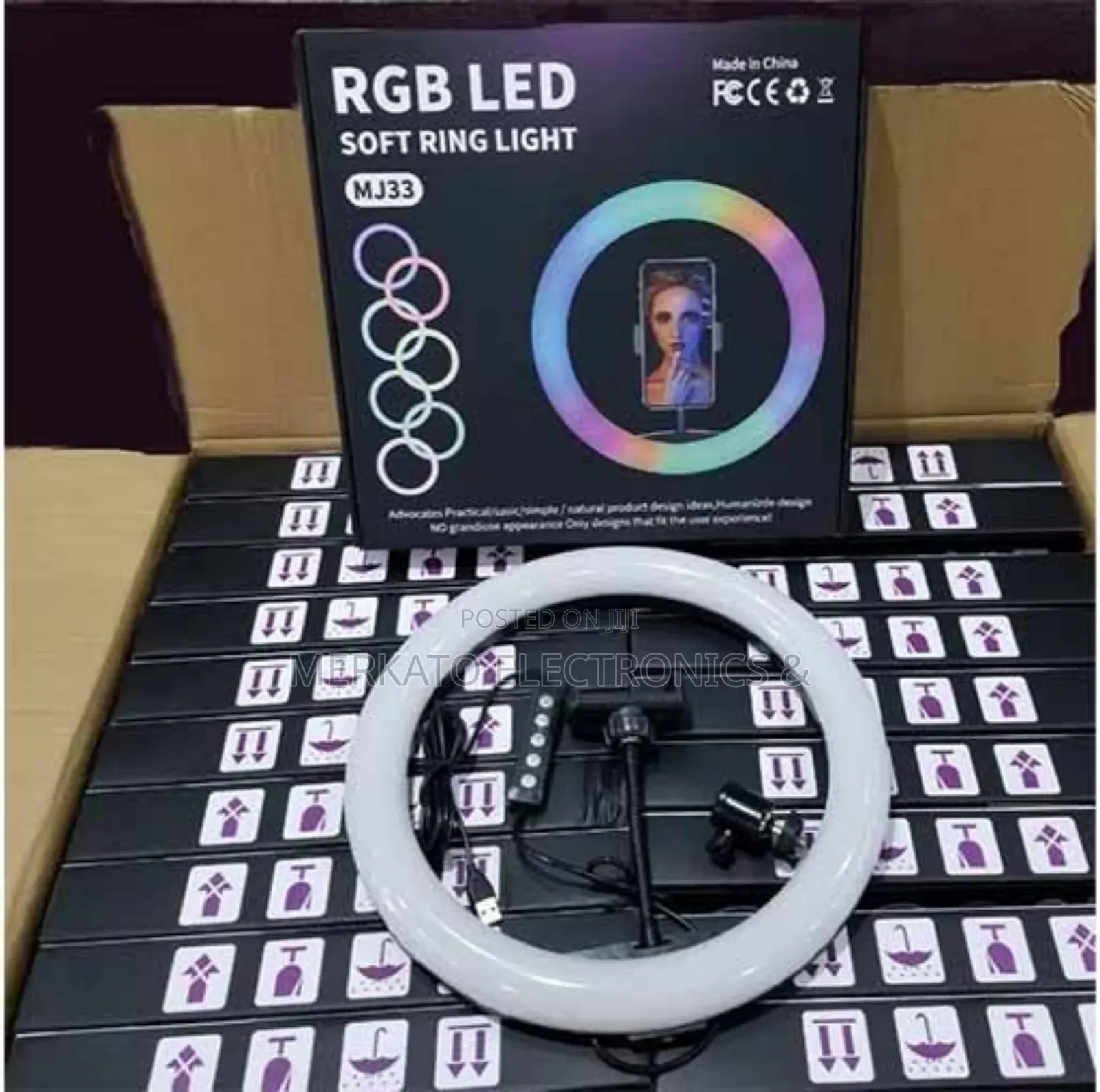 Ring Light RGB 14 Inch With Stand Quality | ካሜራ መብራት