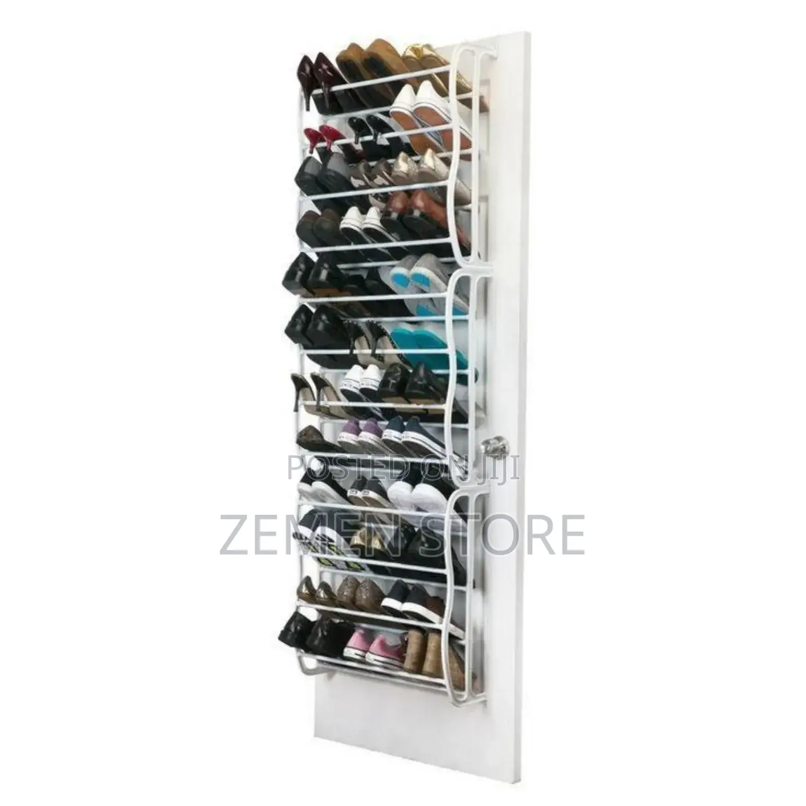 Space Saver! 36 Pair Over The Door Shoe Rack