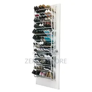 Space Saver! 36 Pair Over The Door Shoe Rack