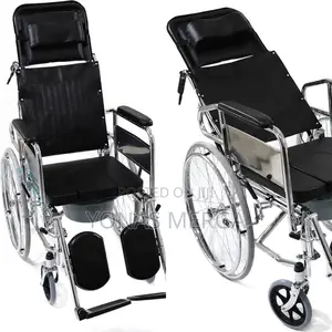Wheelchair -102x67x88cm, Manual Wheelchair W/Attendant/Potty