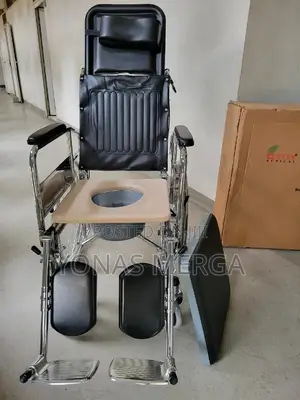 3-in-1 Foldable Reclining Wheelchair/Hygiene While Washing