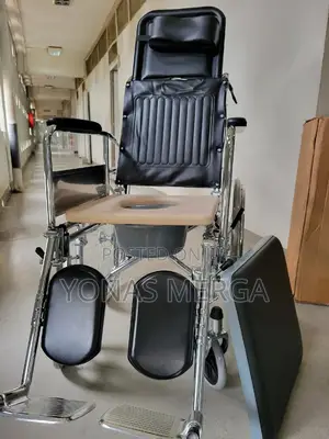 Toilet Wheelchair With Solid Tires/Are More Load_bearing Cap