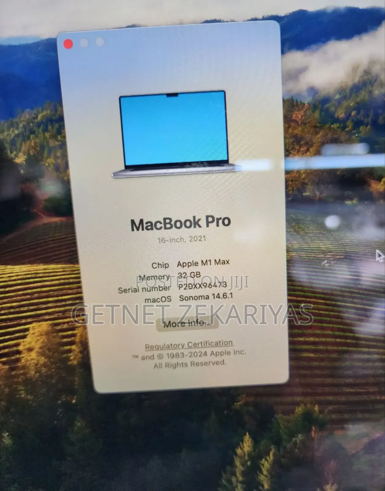 New Laptop Apple MacBook Pro 2021 M1 32GB Apple M1 Pro SSD 1T