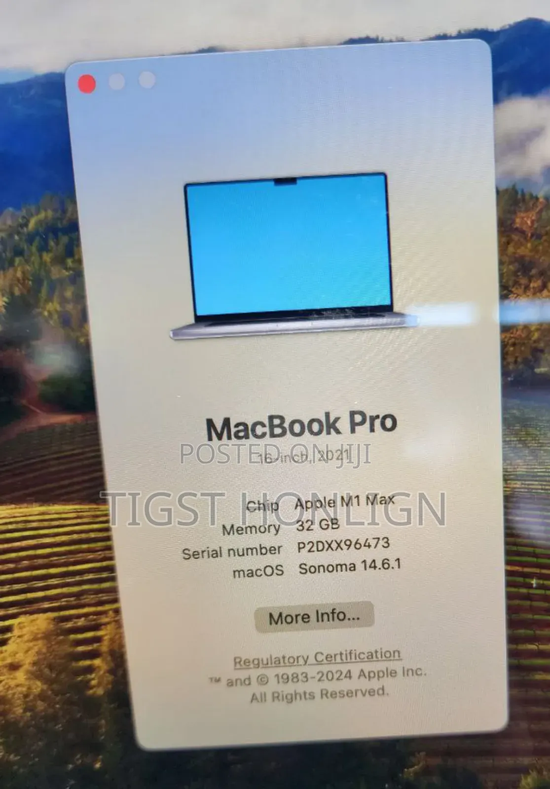 New Laptop Apple MacBook Pro 2021 M1 32GB Apple M1 Max SSD 1T