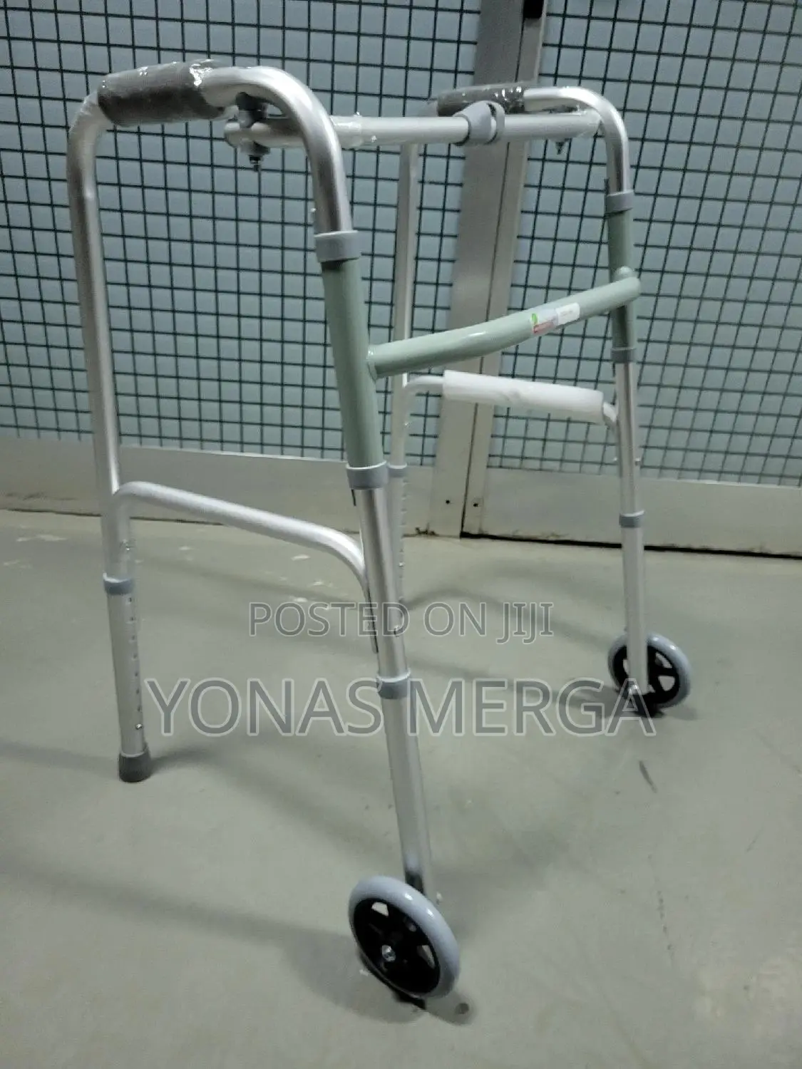 Adult Folding Walker With Glides - 1 Case (2 Each)Walker/ወከር
