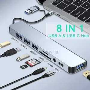 8in1 USB HUB Adapter Includes