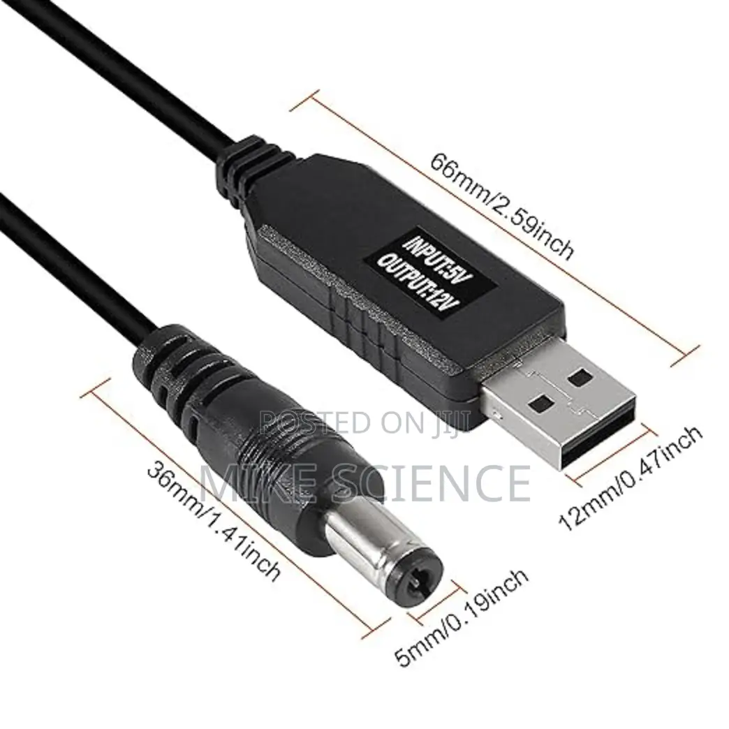 USB 5v to 12v Dc Boost Converter for Router, Monitor Etc Usa