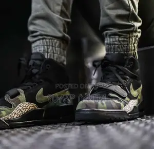 Original Air Jordan 312 Legacy ‘Black Camo Green’ Boots Shoe