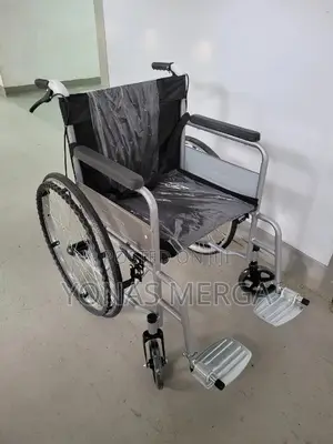 Wheelchair With Brakes, Elevating Armrests, Footrests