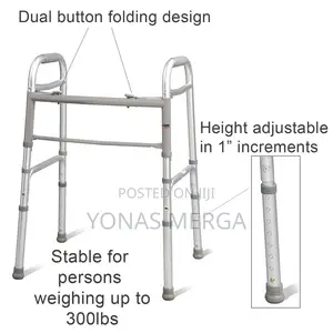 Walker/ Stick/ወከር+Height-Adjustable Pushbutton Legs.