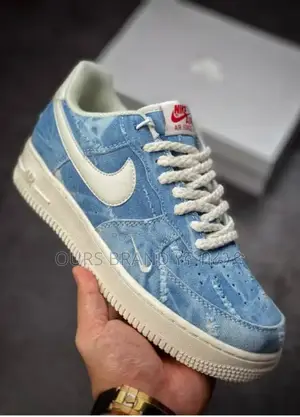 Nik Air Force DENIM High Master Quality Luxury Sneakers Shoe
