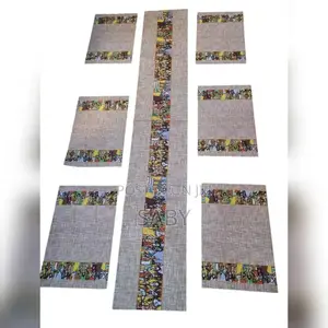 7pieces Tablemats With Table Runner