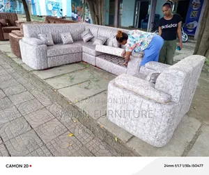 ሶፋ(Sofa Full Set)Made of ማለዳ Hd#1 Sponge Qlty Wood Materal