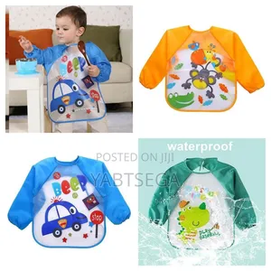 Waterproof Washable Long-Sleeve Baby Bibs