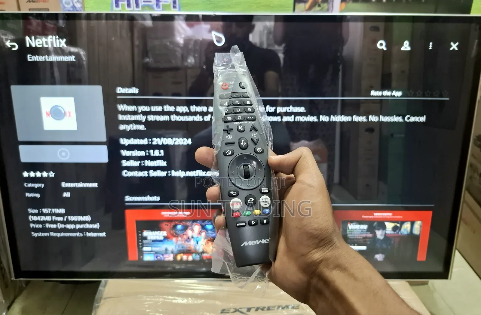Mewe 55" Uhd Webos Silver Frame Tv With Magic Remote