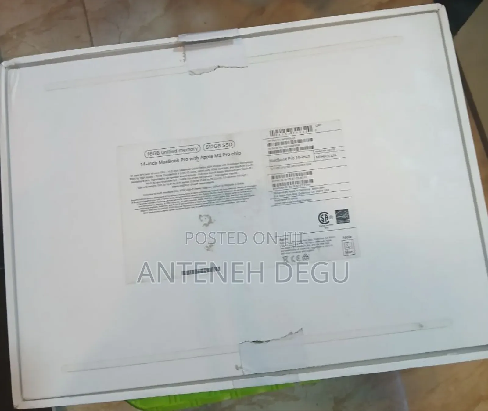 New Laptop Apple MacBook Pro M1 8GB Apple M1 Pro SSD 512GB