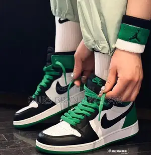 Nike Air Jordan 1 Lucky Green High Shoes for Men's