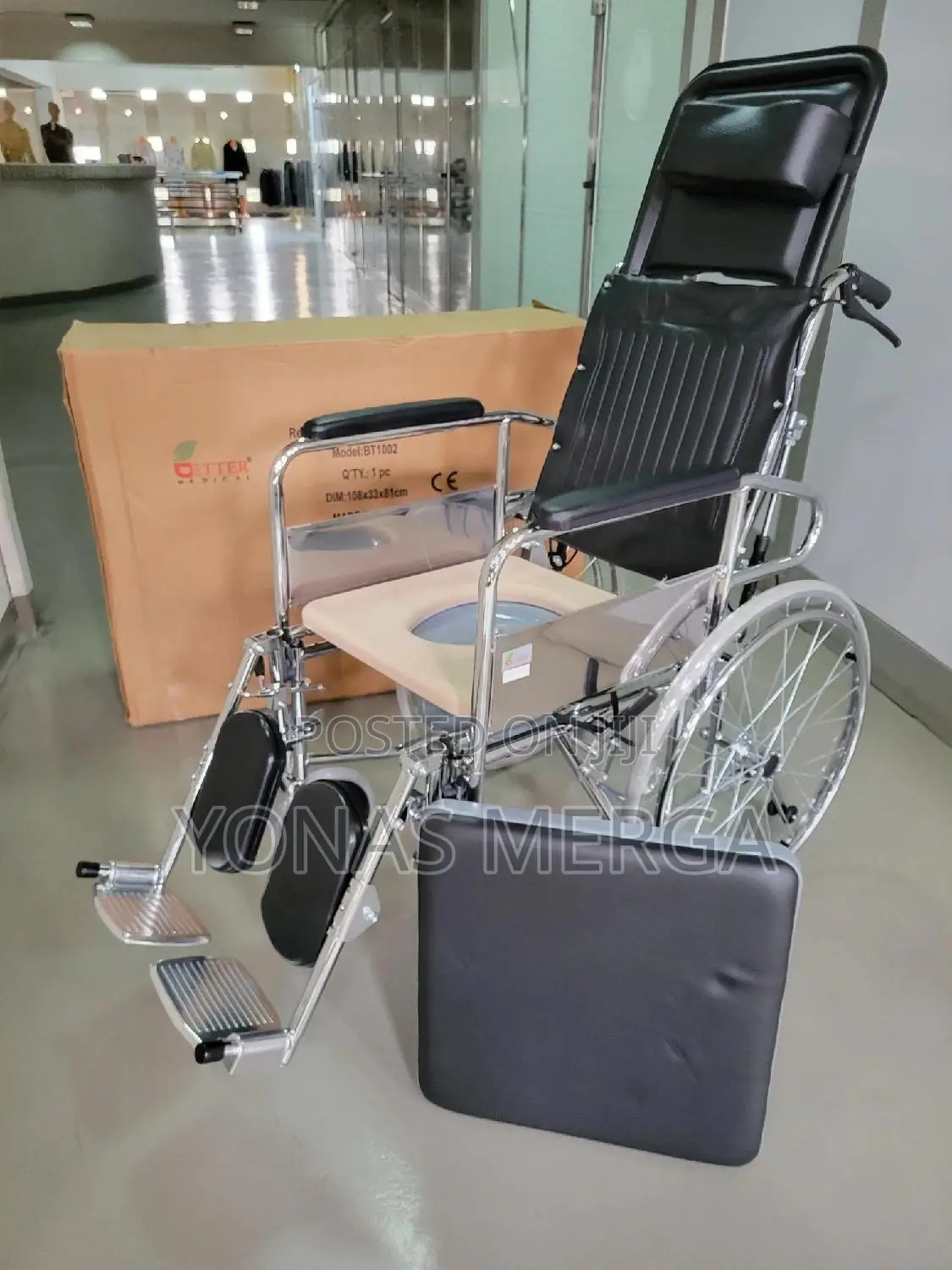 Fully Reclining Wheelchair Design for More Patient Comfort.