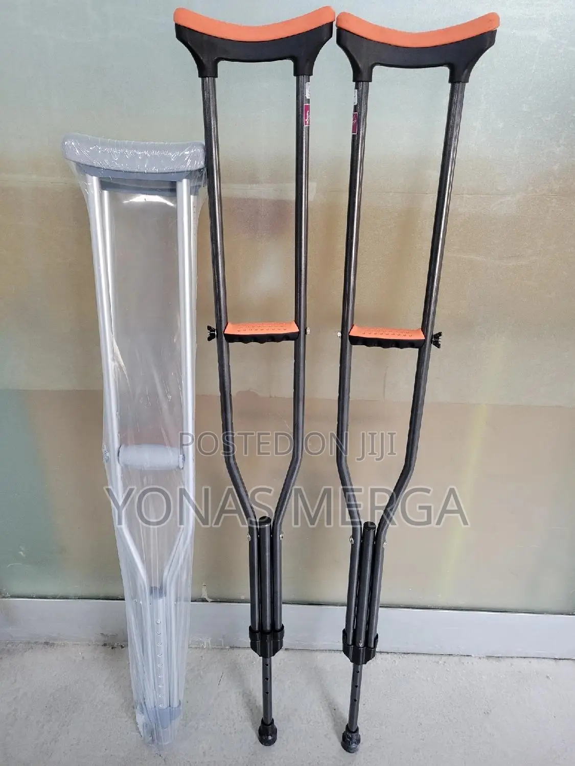 Underarm Crutch Axillary Walking Stick(Length:113-150cm)