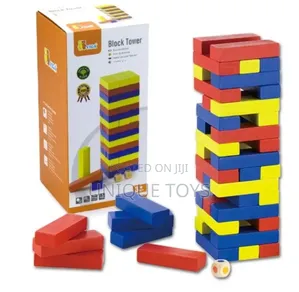 Wooden Stacking Block Tower Game
