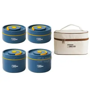 4pcs Isolated Lunch Box With Bag