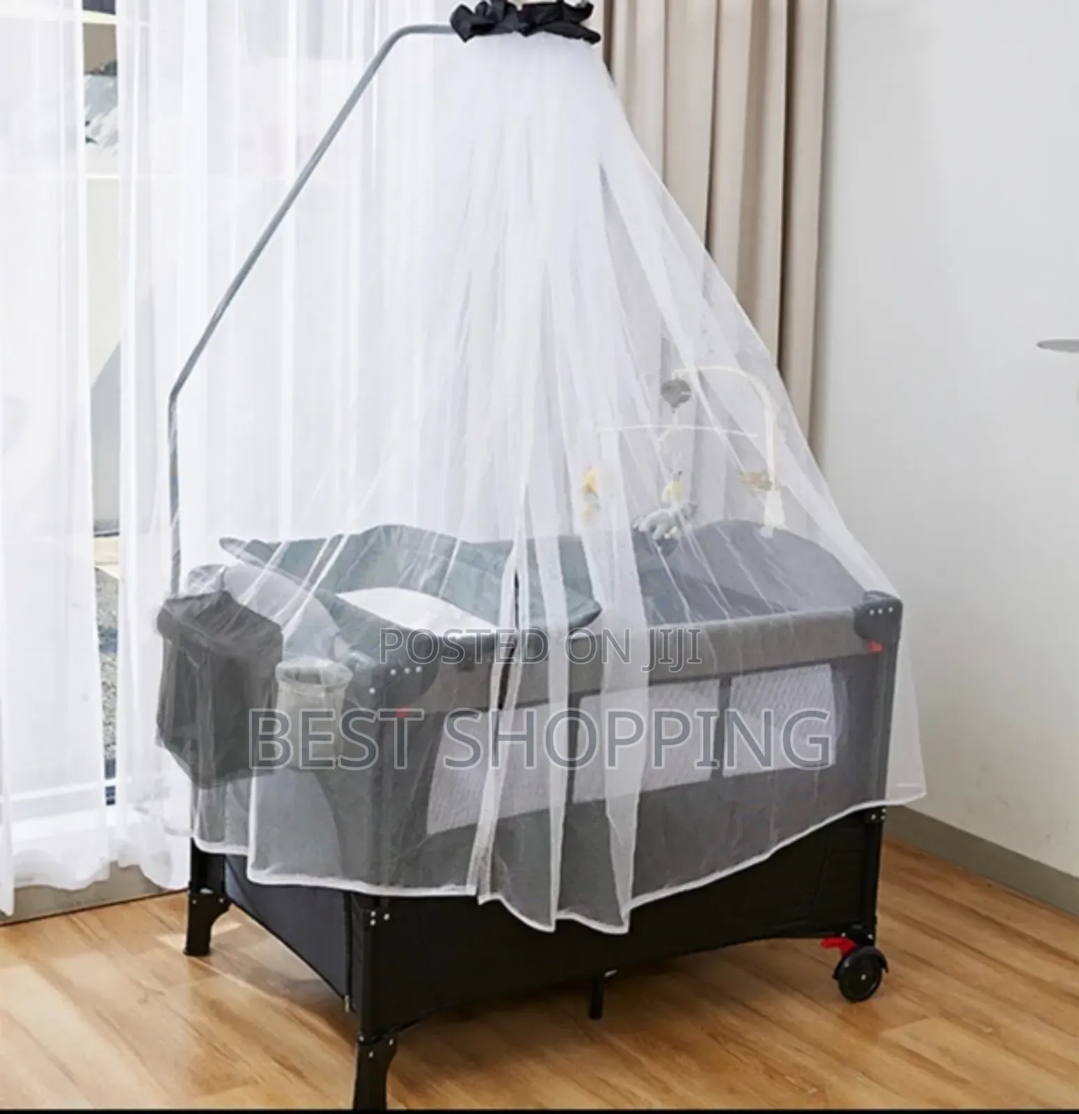 Deluxe Baby Bedside Crib Foldable Baby Bed የልጆች አልጋ