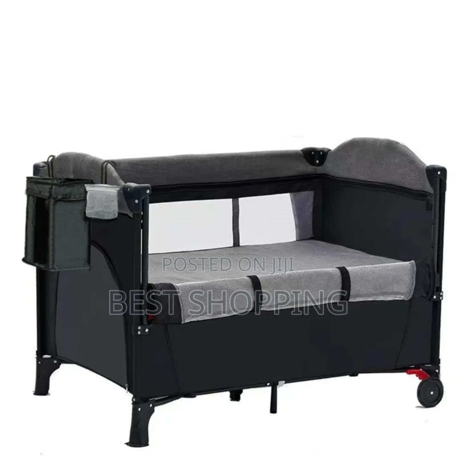 Deluxe Baby Bedside Crib Foldable Baby Bed የልጆች አልጋ