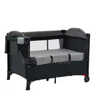Deluxe Baby Bedside Crib Foldable Baby Bed የልጆች አልጋ