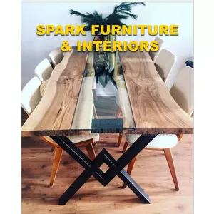 Wood and Glass Top Dining Set D-041