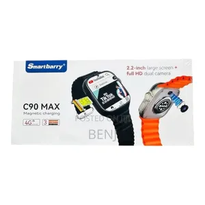 Smartbarry C90 Max Smart Watch | 2 Cameras | Sim Slot 4g