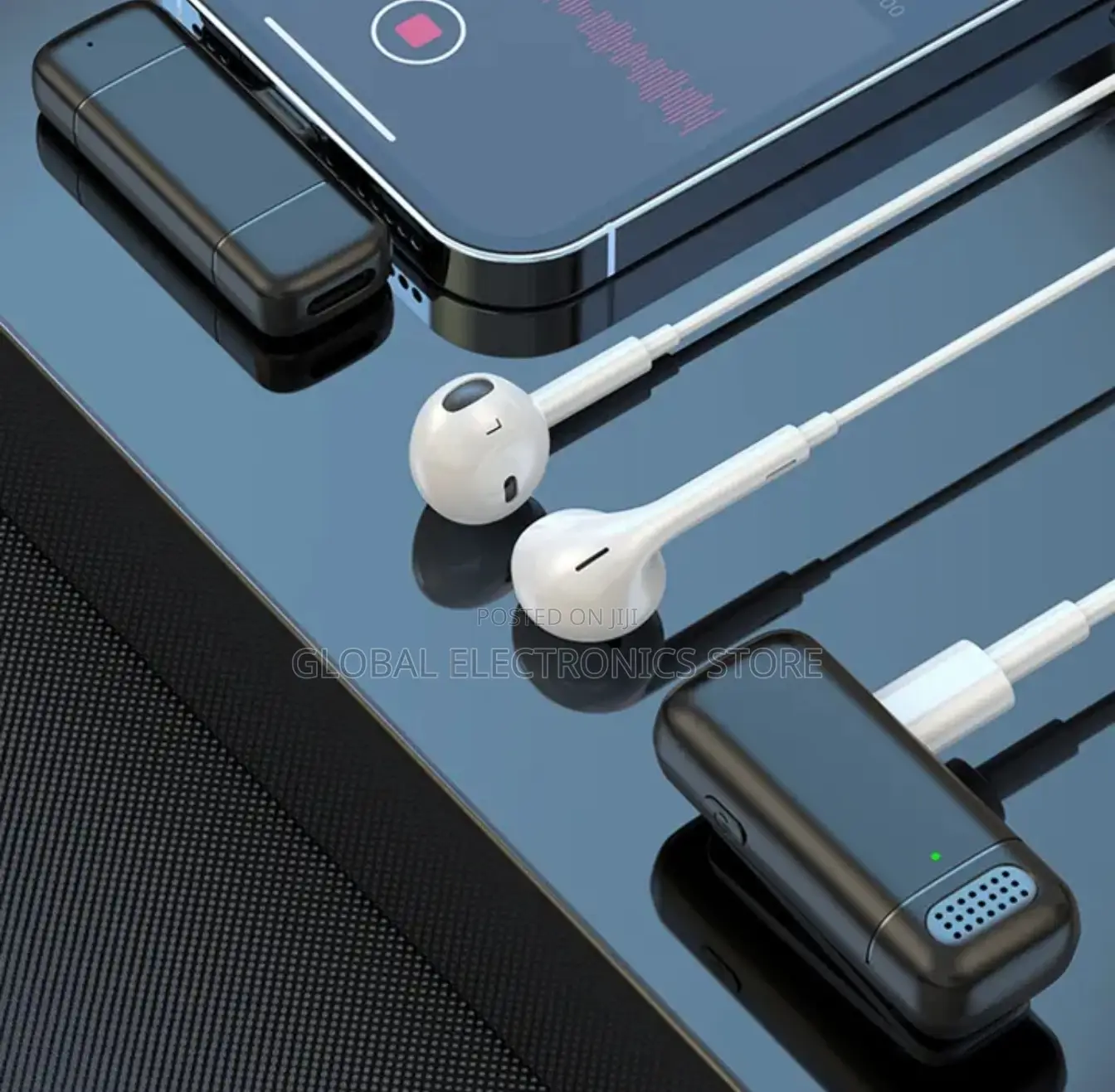 Dual Wireless Microphone With Charging Case Noise Cancelling