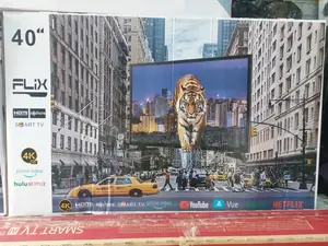 Flix 40 Inch 40 Inch Tv Double Glass Smart Uhd Tv