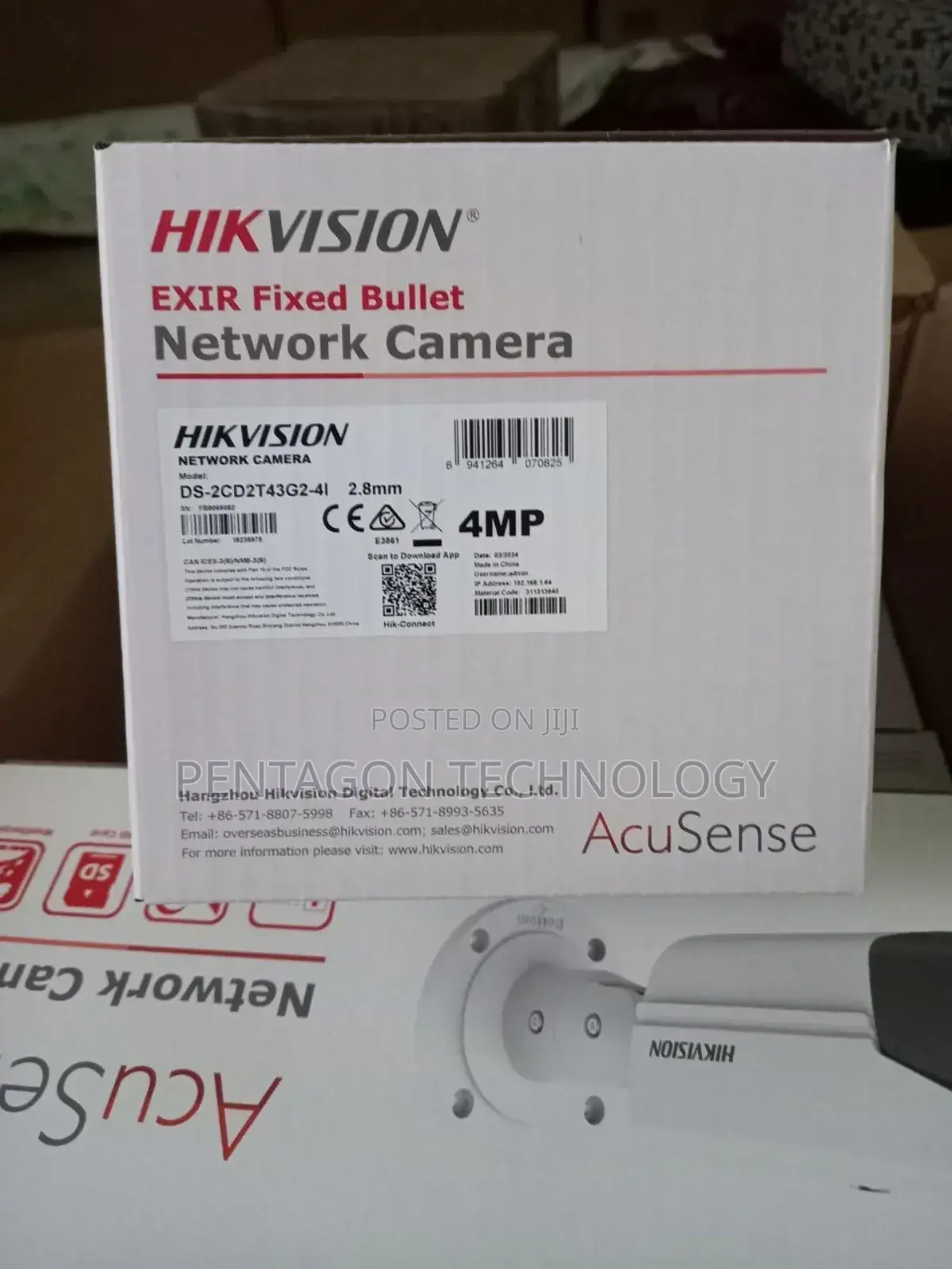 Acu Sense Hikvision 4mp