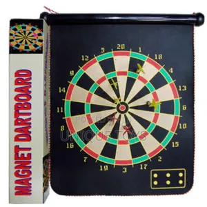 Magnetic Dart Board: 2 Games in 1 Roll Up Board