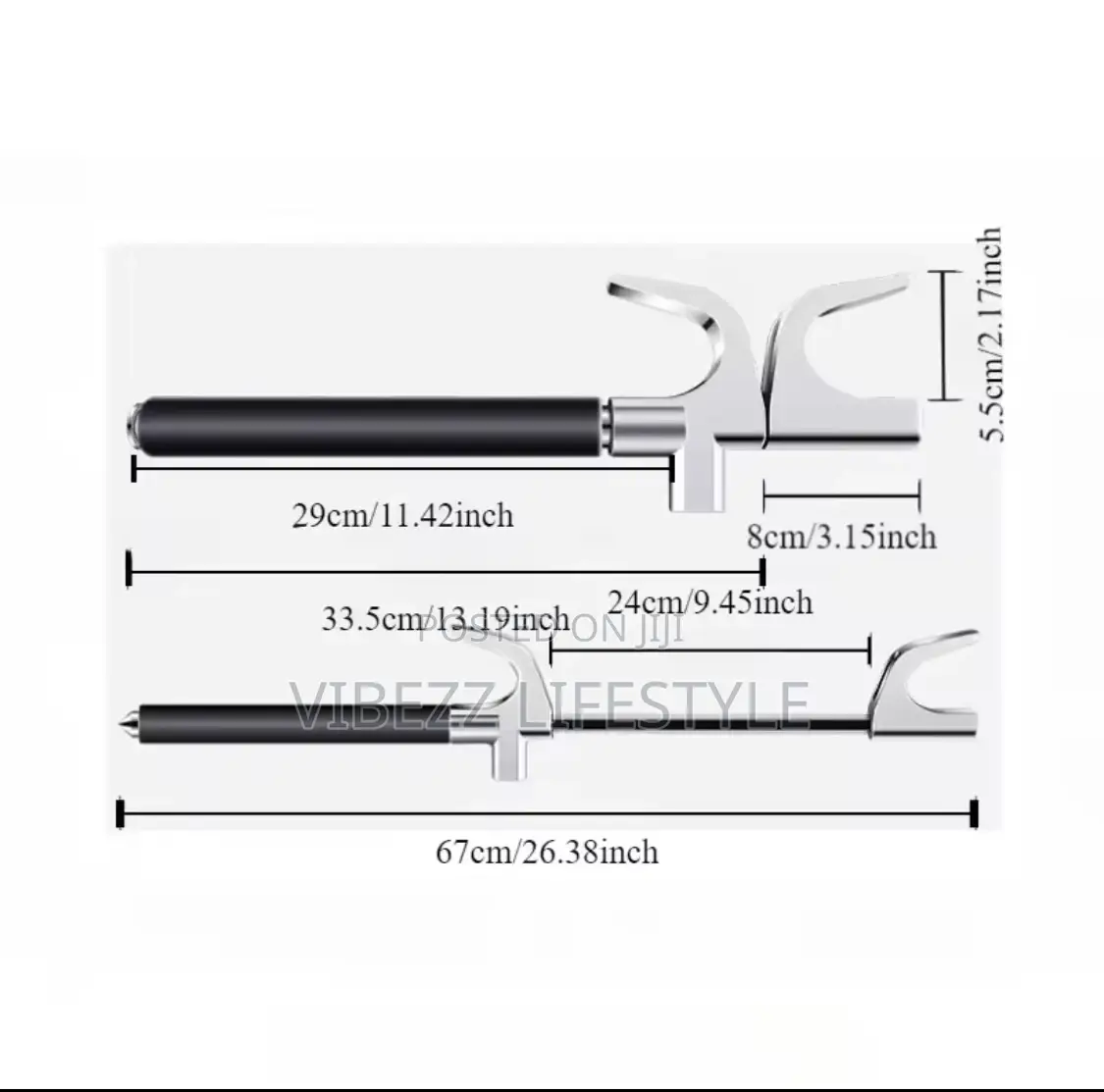 Car Anti-Theft Steering Wheel Lock (Heavy Duty Steel)