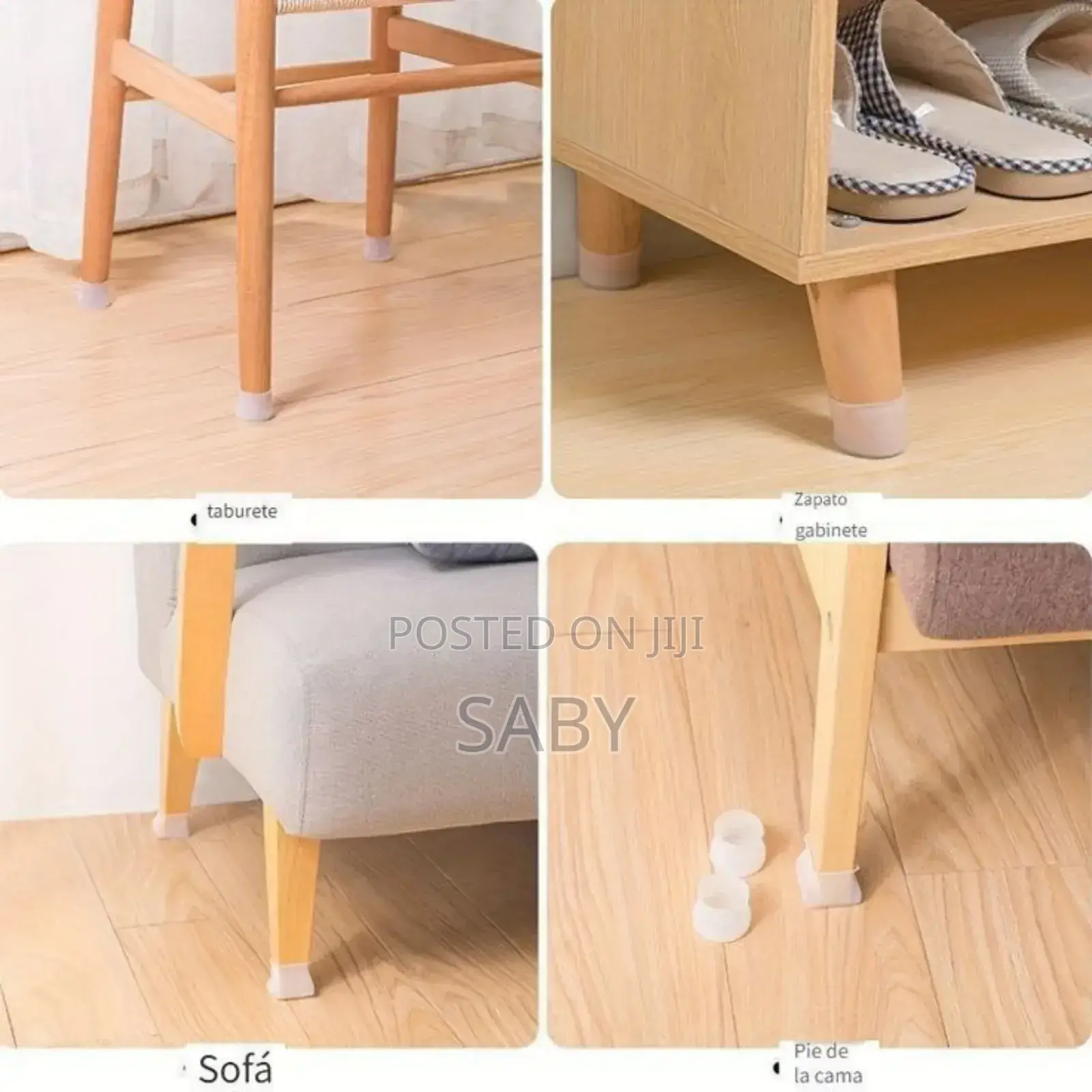 Silicon 8pcs Chair, Table, Bed Leg Cover