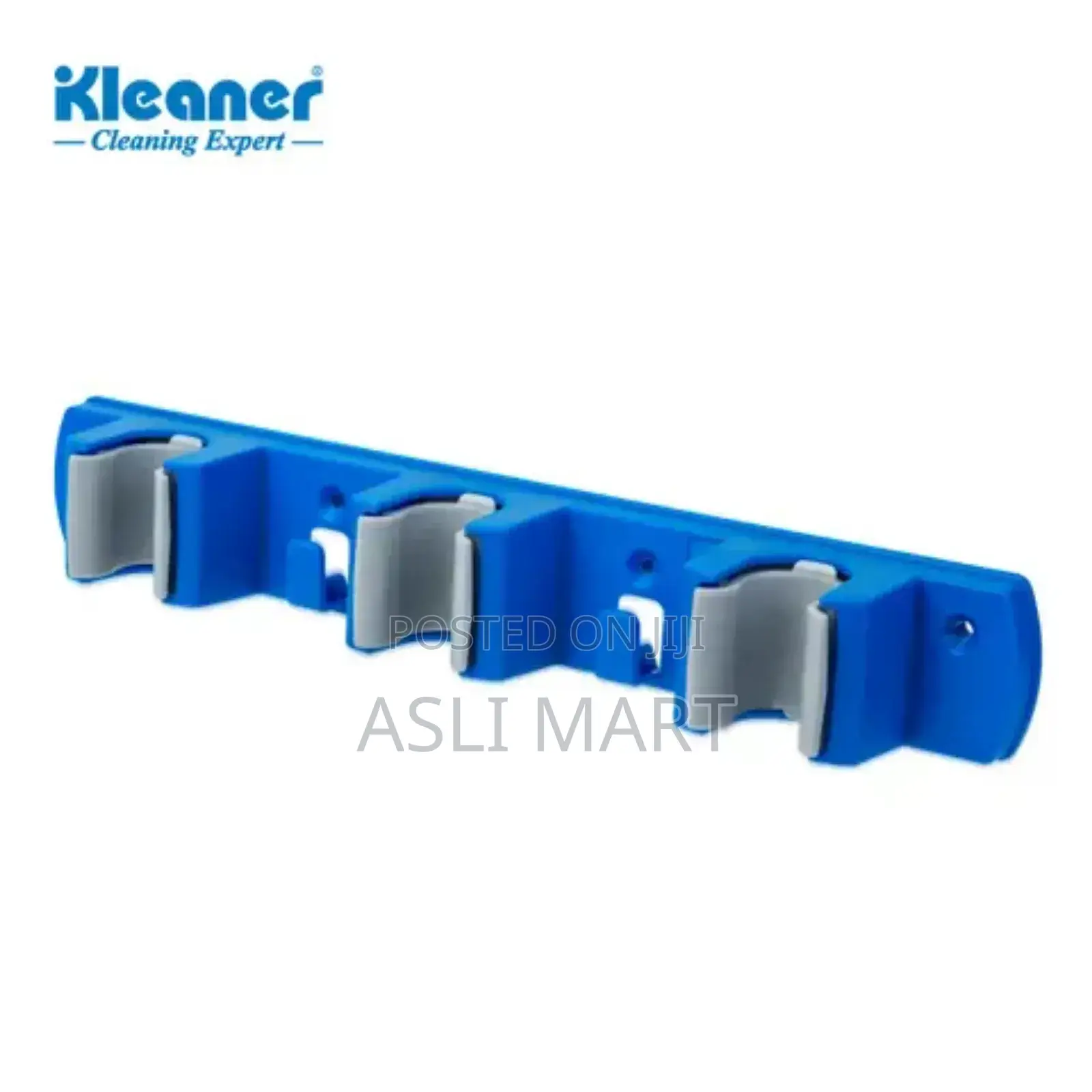 Mop and Broom Holder የመጥረጊያ እና መወልወያ መስቀያ 3 Holder 2 Hooks
