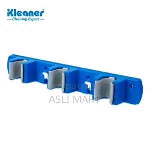 Mop and Broom Holder የመጥረጊያ እና መወልወያ መስቀያ 3 Holder 2 Hooks
